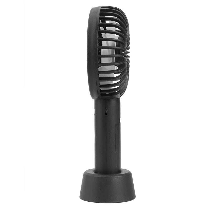 🌬️ Portable USB Rechargeable Handheld Mini Cooling Fan – 3 Speed, Strong Wind (Black)