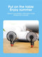 🌀 Mini Neck Fan – Portable USB Rechargeable Wearable Fan with 3 Speeds & 360° Rotation (Random Color)
