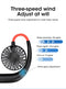 🌀 Mini Neck Fan – Portable USB Rechargeable Wearable Fan with 3 Speeds & 360° Rotation (Random Color)