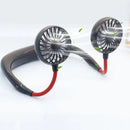 🌀 Mini Neck Fan – Portable USB Rechargeable Wearable Fan with 3 Speeds & 360° Rotation (Random Color)
