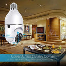 🔒 1080p Full HD WiFi CCTV Camera – Smart Home Security Camera with Motion Detection, Night Vision, Two-Way Audio & Bulb Socket Installation📹✨
