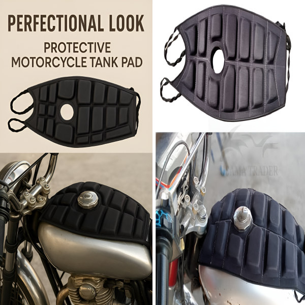 Pack of 2 – Universal Waterproof Bike Seat & Fuel Tank Cushion Set | Comfort & Durability Upgrade
