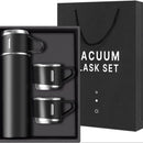 Stainless Steel Vacuum Flask Set | 500ml Insulated Bottle & Coffee Mug Gift Set
