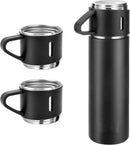 Stainless Steel Vacuum Flask Set | 500ml Insulated Bottle & Coffee Mug Gift Set