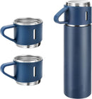 Stainless Steel Vacuum Flask Set | 500ml Insulated Bottle & Coffee Mug Gift Set