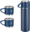 Stainless Steel Vacuum Flask Set | 500ml Insulated Bottle & Coffee Mug Gift Set