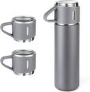 Stainless Steel Vacuum Flask Set | 500ml Insulated Bottle & Coffee Mug Gift Set