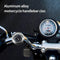 Universal Waterproof Motorcycle Handlebar Clock – Luminous Chrome Quartz Watch for Bikes (Silver)