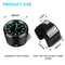 Universal Waterproof Motorcycle Handlebar Clock – Luminous Chrome Quartz Watch for Bikes (Silver)