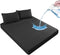 Waterproof Mattress Protector King Size – Breathable Fitted Black Cover | Hypoallergenic & Washable