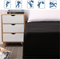 Waterproof Mattress Protector King Size – Breathable Fitted Black Cover | Hypoallergenic & Washable