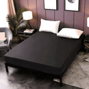 Waterproof Mattress Protector King Size – Breathable Fitted Black Cover | Hypoallergenic & Washable